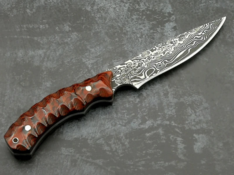ToughKeng Красный Микарта ручка Forge 440 стальной нож с фиксированным лезвием 58HRC походные ножи для выживания