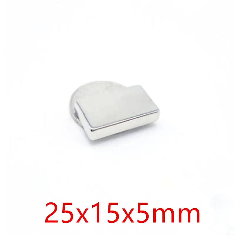 

5/20/50 Pcs 25x15x5mm Small Rectangular Block Magnets Strong Rare Earth Block square Neodymium Magnets