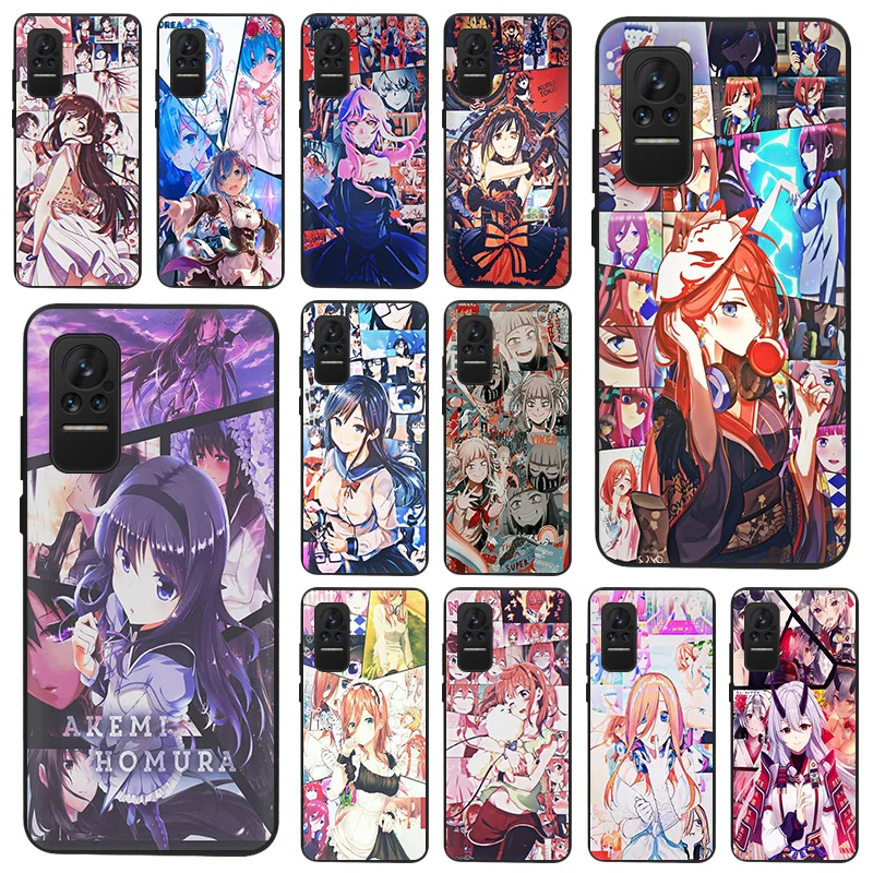 

Phone Case For Xiaomi Mi Poco X3 Pro NFC M3 F3 GT F1 Civi CC9E 8 9 A2 Lite 9T Redmi 10 Black Shell Cover Anime Comics Girl Funda