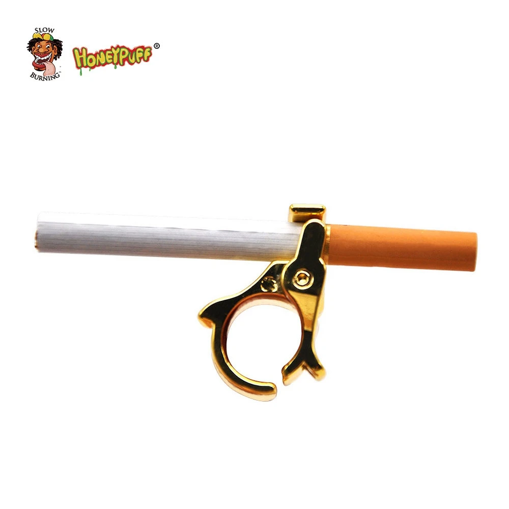 Металлическое кольцо для сигарет портативный игровой держатель зажим рук на