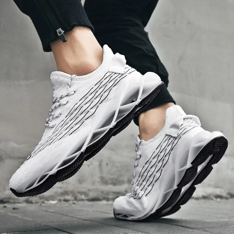 

2020 новые дышащие мужские кроссовки, мужская повседневная обувь для взрослых, Удобная нескользящая Мягкая сетчатая Мужская обувь размера пл...