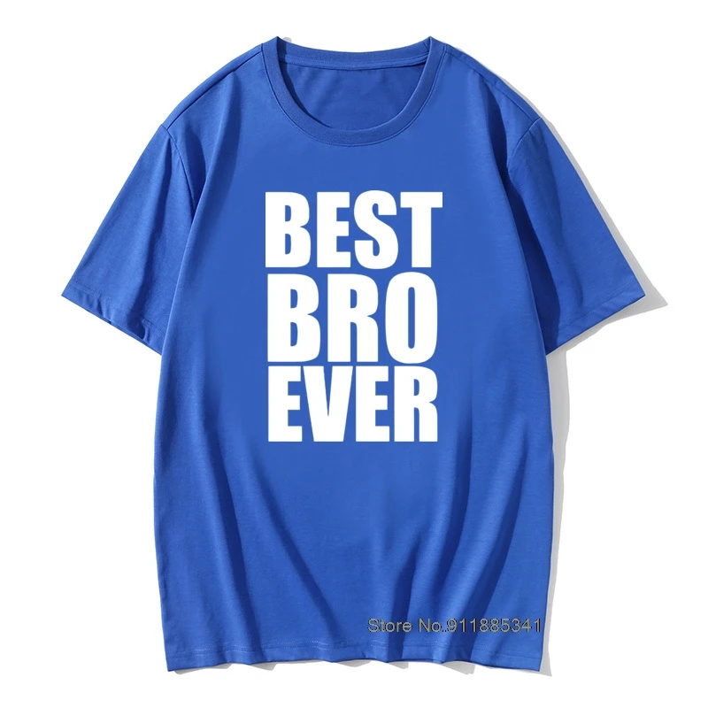 Новинка футболка Best Bro Brother Ever Футболка большой маленький подарок забавная крутая