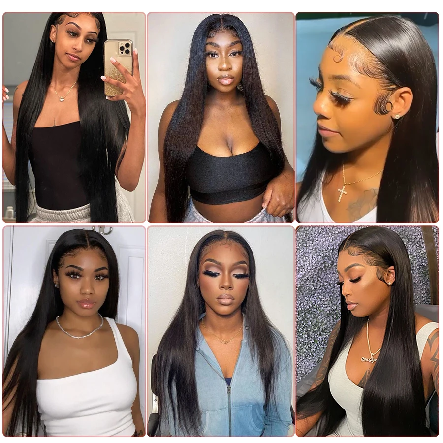 Дешевый парик из длинных прямых человеческих волос быстрая доставка на сетке 13x1 T