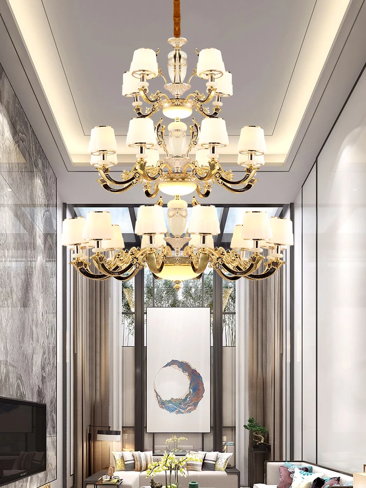 Светодиодный светильник из цинкового сплава Европейский роскошный дуплекс для