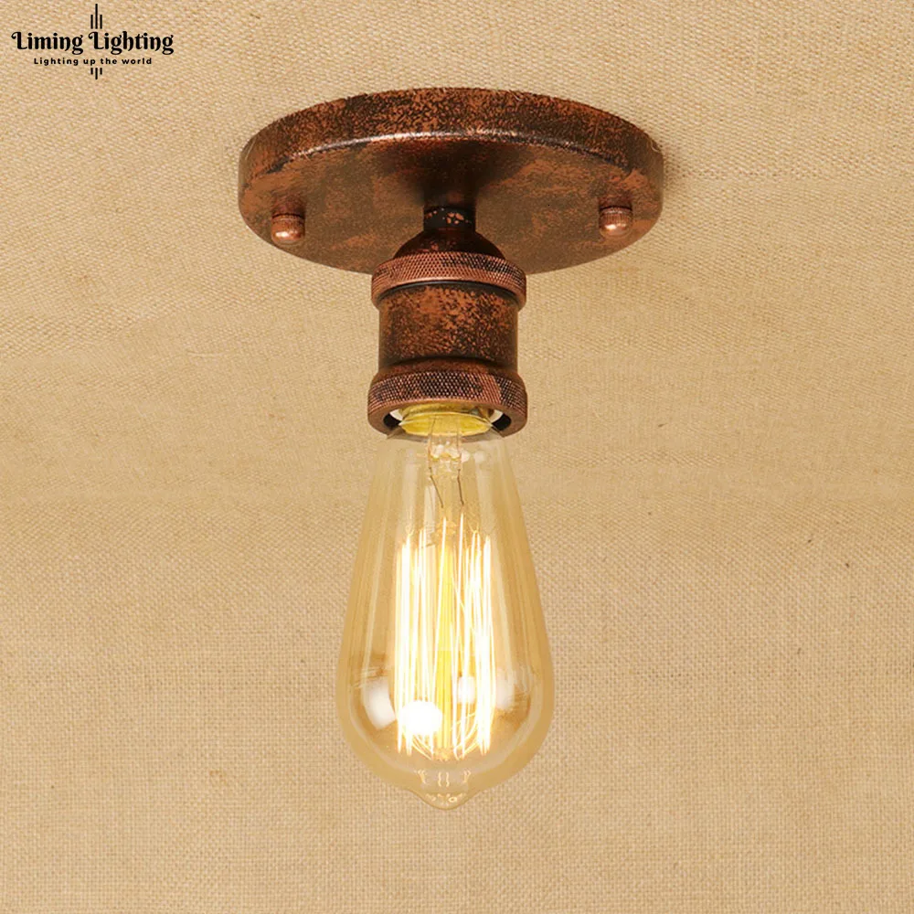 Лофт винтажные потолочные светильники Lamparas De Techo Lustre Luminaria Abajur комнатная потолочная лампа освещение Промышленное освещение для гостиной