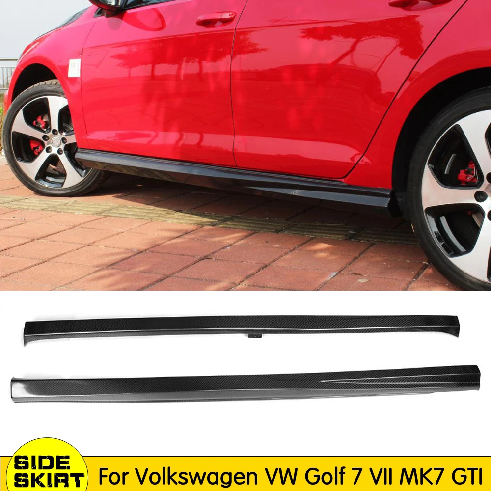 Автомобильные Боковые удлинители губ для Volkswagen VW Golf MK7 GTI только 2014 2017 передник