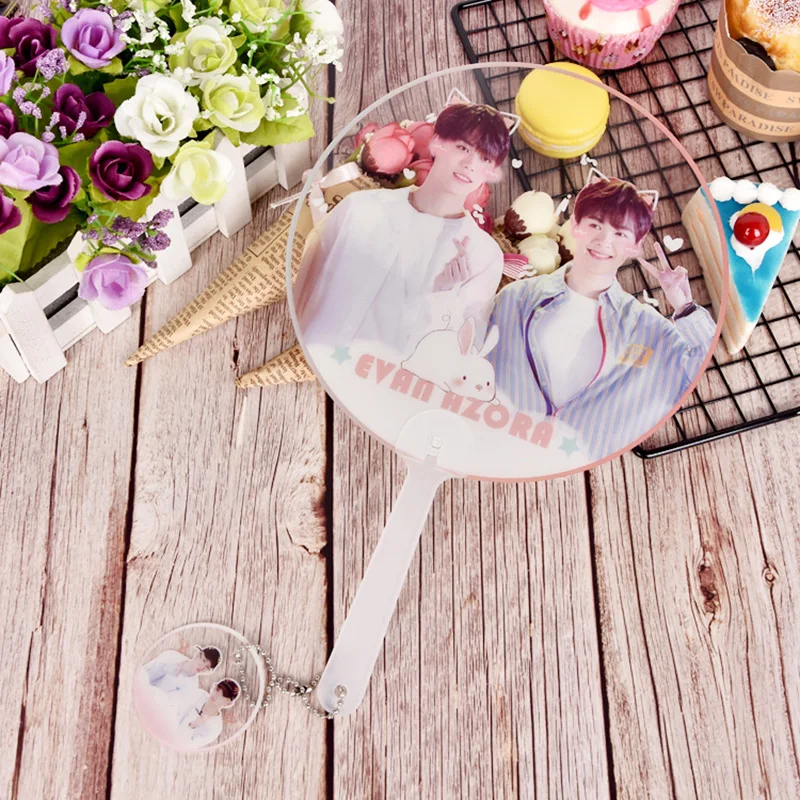 10 шт. Экологичные пользовательские печатные пластиковые прозрачные вентиляторы