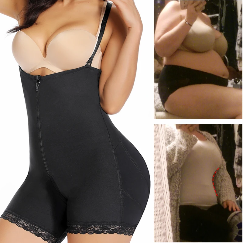 

Women Body Shaper Bodysuit Shapewear Tummy Slimming Sheath Abdomen Reducing Corset Top Belly Shapers Butt Lifter Booty Enhancer