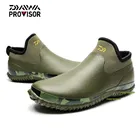 Водонепроницаемая обувь для рыбалки DAIWA, новые удобные уличные туристические ботинки с короткими трубками из натурального каучука, мужские Нескользящие резиновые сапоги