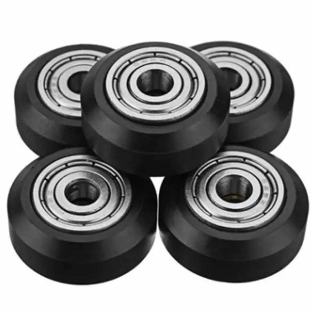 

5PCS CNC Openbuilds Plastic wheel pom with 625zz idler pulley gear passive round wheel perlin wheel for Ender 3 CR10 CR-10S