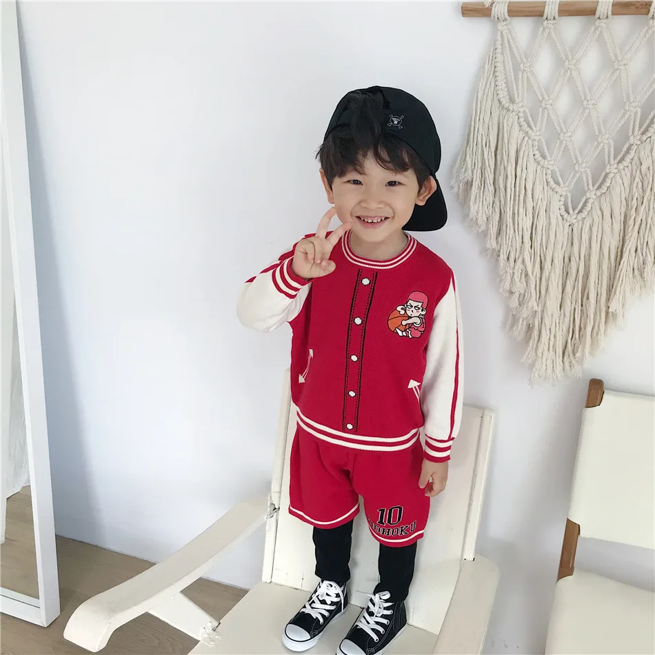 Tonytaobaby/детская одежда на осень и зиму; спортивный баскетбольный свитер; костюм для мальчиков; осенняя одежда для девочек