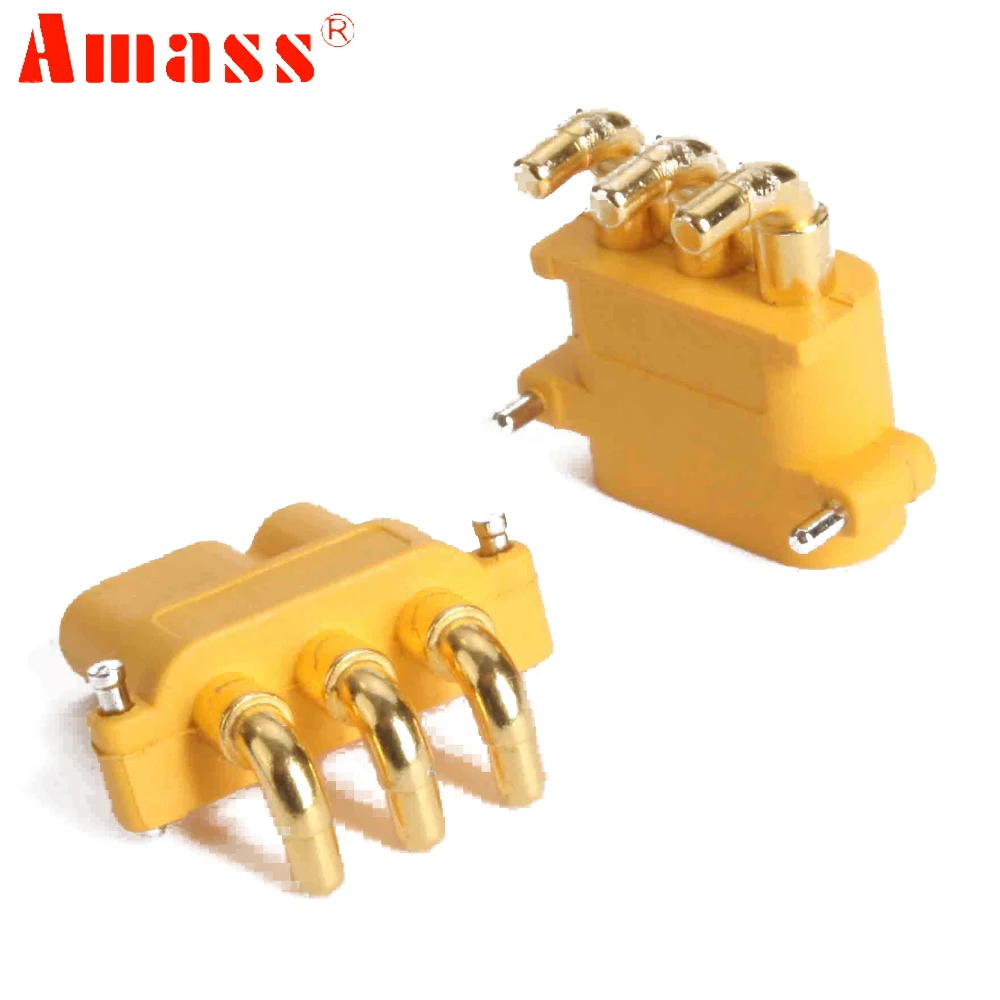 5 пар AMASS MR30PW MR 30 PCB Трехконтактный мужской женский 2 мм пуля Штепсель RC Lipo