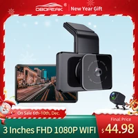 new smart dashcam rearview cam gps track fhd 1080p wifi car dvr 30fps super night vision auto camera video recorder 24h parking