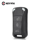 Запасной пульт дистанционного управления KEYYOU, чехол для автомобильных ключей с 3 кнопками для Porsche Cayenne 2010, 2009, 2008, 2003, 2004, 2005, 2006