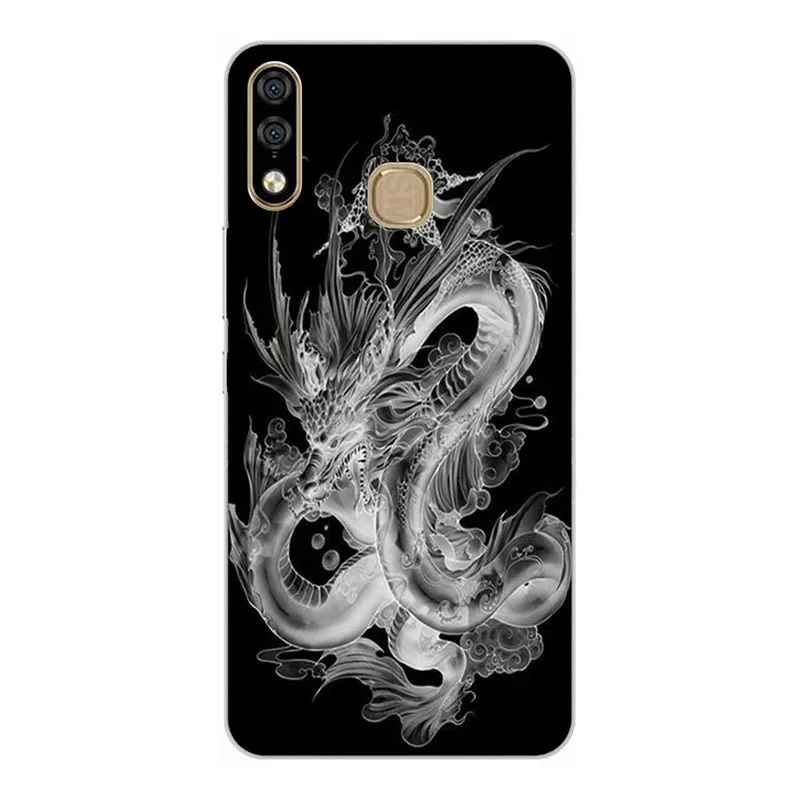 J01 Мягкий силиконовый чехол для телефона s для Tecno Spark 3 Pro KB8 6," мягкий TPU Материал задняя крышка-чехол для телефона Coque painting Flower style - Цвет: J01