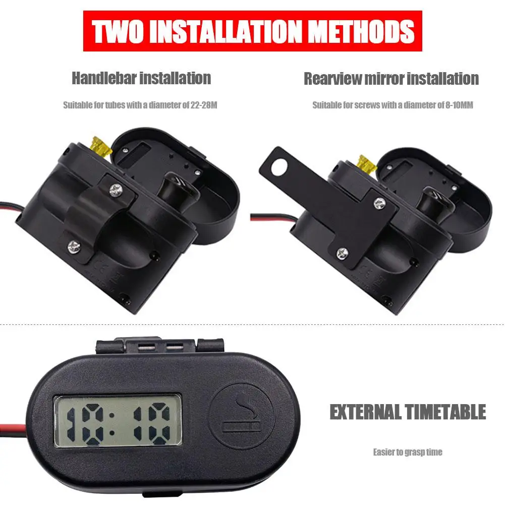 

Многофункциональное зарядное устройство для мотоцикла с двумя USB-портами и вольтметром, силиконовые аксессуары для мотоциклов из АБС-пласт...