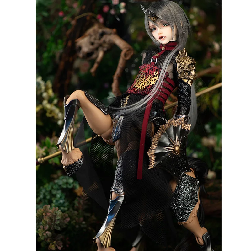 Полный набор Бесплатный макияж и глаза включены! Высокое качество 1/4 bjd кукла человеческое животное Серин rico-Русалочка синий красный парик одежды