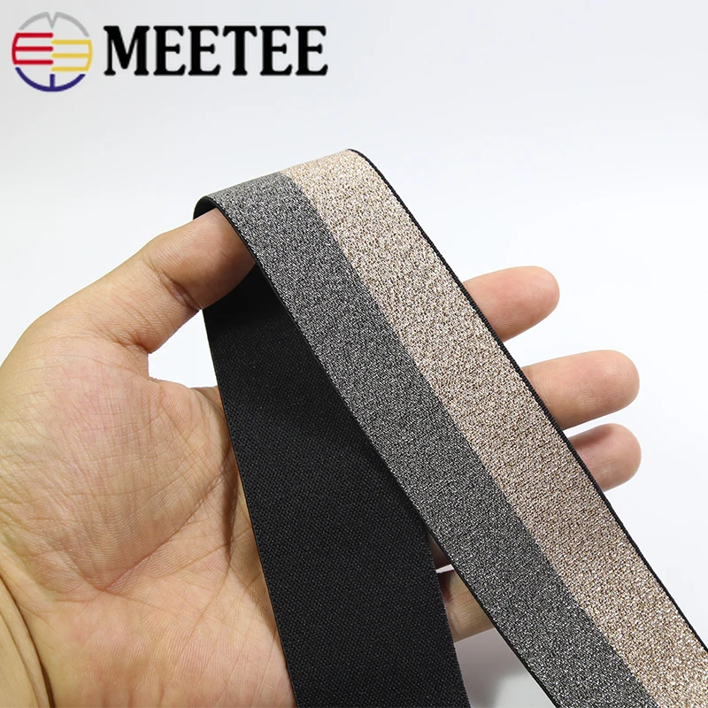 Meetee 40 мм мягкая кожа золото серебро нейлоновые эластичные ленты лямки штаны пояс