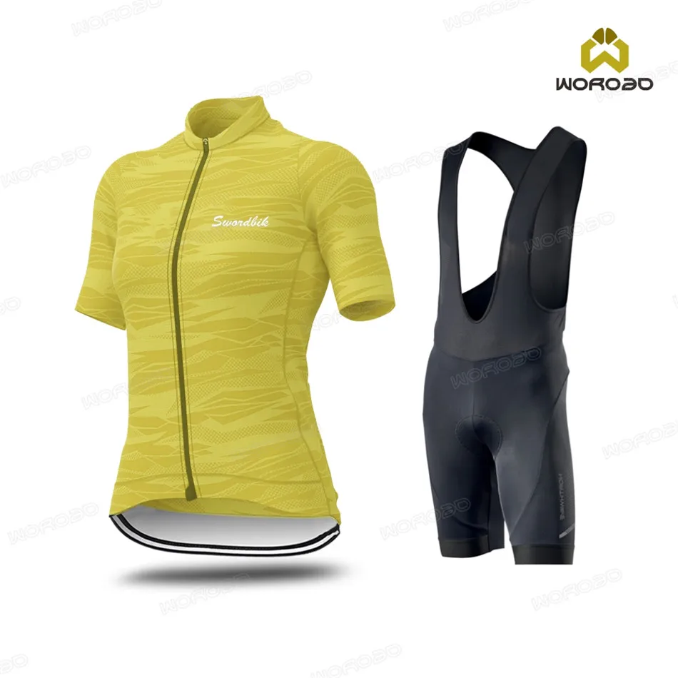 Женский спортивный костюм для велоспорта дышащая быстросохнущая Униформа с
