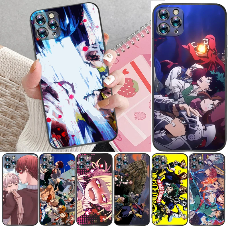 

My Hero Academia Tomura Boku Dabi Shigaraki Todoroki Shouto Bakugou Katsuki Phone Case For iPhone 6 6S Plus 7 8 Coque Funda