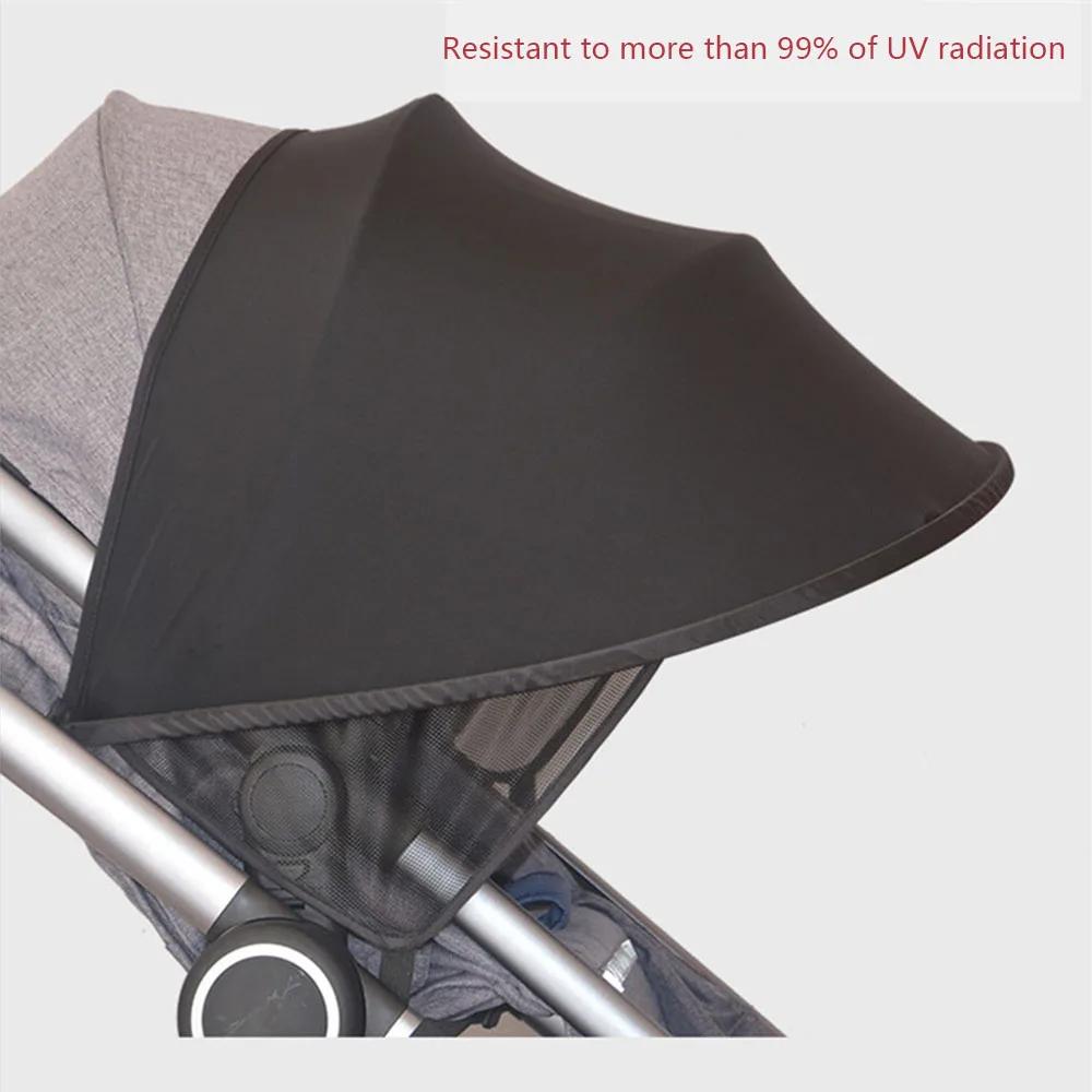 CYSINCOS Baby Stroller Shade Sun Visor Carriage Canopy Cover Newborn Prams Stroller Accessories Sun Hood Windproof Pushchair Cap