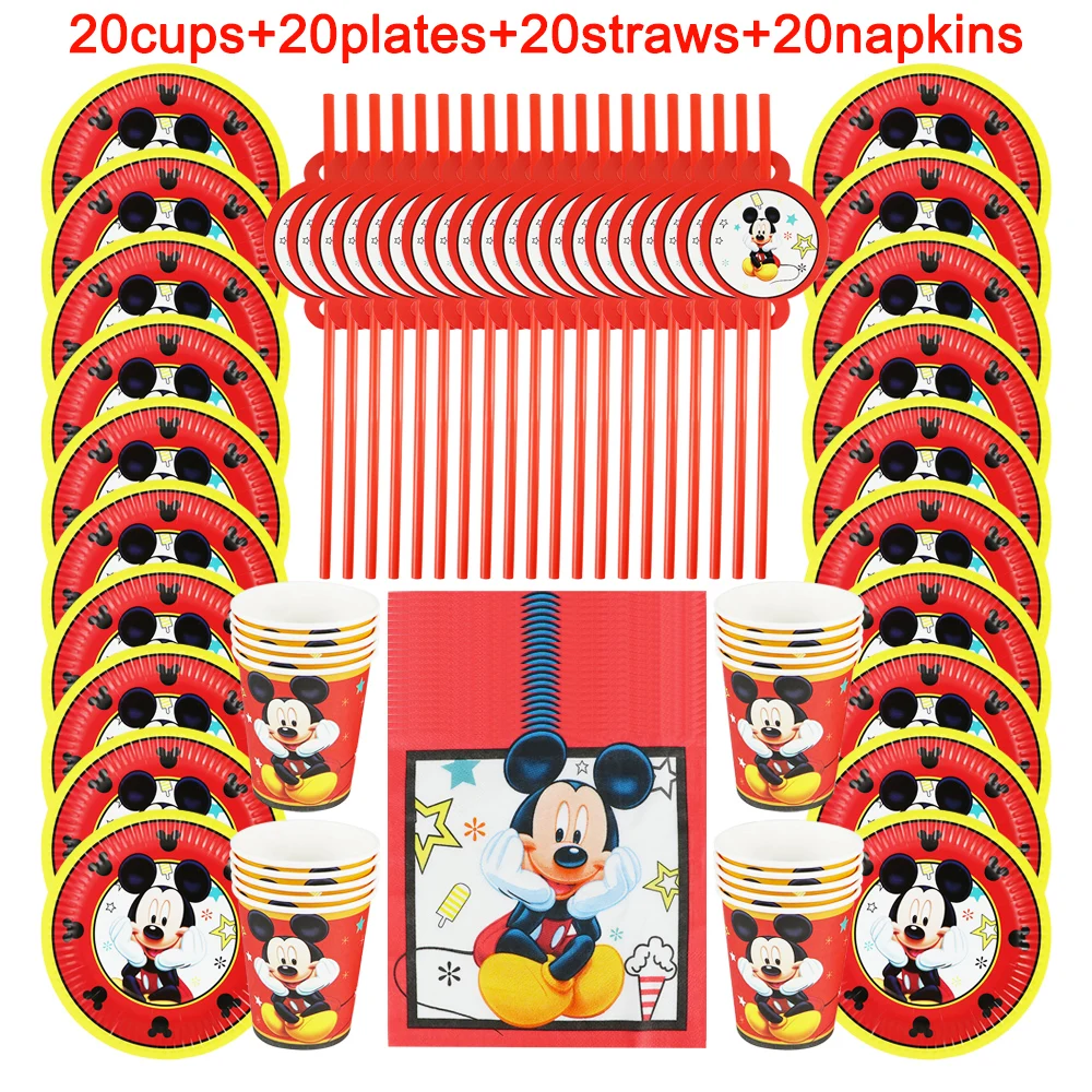 

Набор декоративных тарелок и салфеток для детского дня рождения, 80/60 шт.