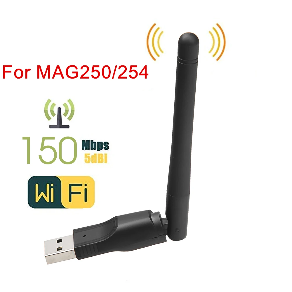RT5370 usb wifi адаптер 150 м для 254 256 322 250 IP ТВ коробка Беспроводной сети антенны Wi Fi Dongle