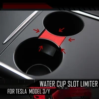 vxvb new for tesla model y 2021 accessories water cup holder model 3 car interior center console storage organizer model3 three