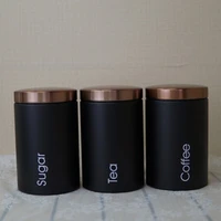 13pcs retro tea coffee sugar canister kitchen storage jars tins tight sealing metal food storage tin organization canister set
