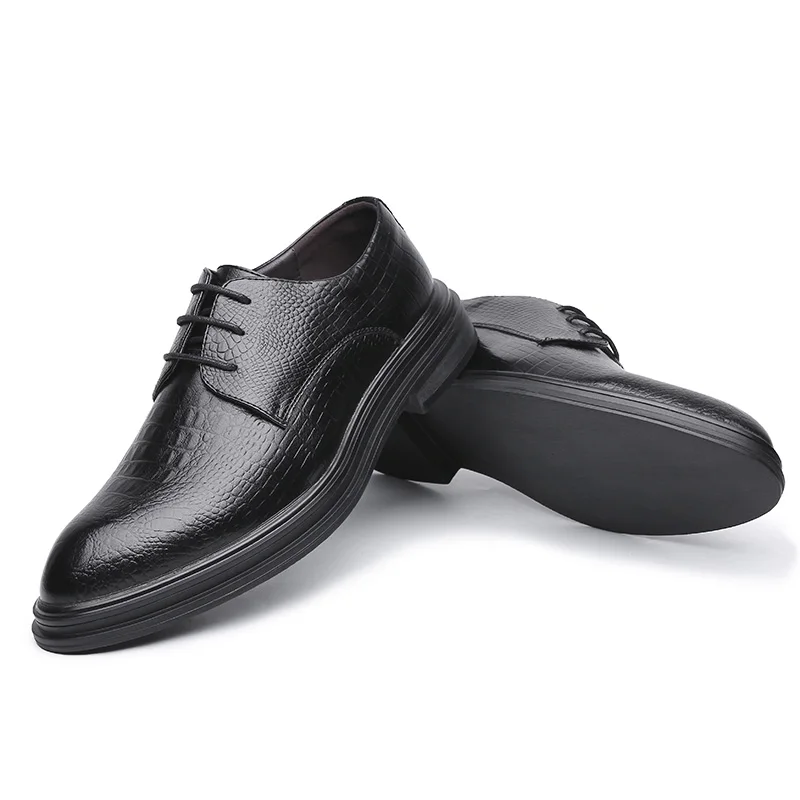 2021 кожа человека Туфли оксфорды на шнуровке Свадебная вечеринка для бизнеса