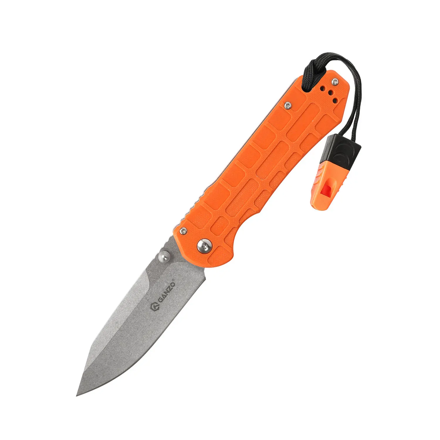 Складной нож Ganzo G7452P 440C G10 58 60HRC со свистком карманный тактический инструмент для