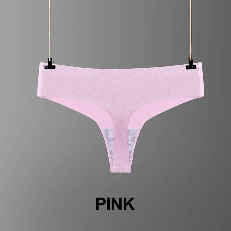 P0101-Pink Сексуальное женское нижнее белье, нижнее белье, трусики размера плюс, стринги, танга, хлопковые шелковые трусики, розовая юбка, женское Бесшовное Белье, стринги P0101 - Цвет: P0101-Pink