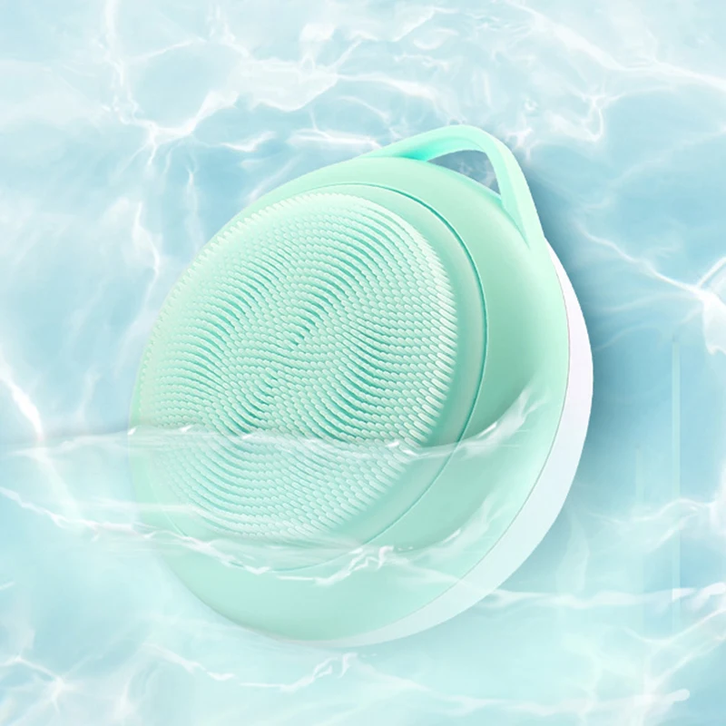 

Silicone Cleansing Brush Electric Waterproof Facial Cleanser Sonic Vibration Cleansing Deep Skin Cleansing Pore Massage Brush