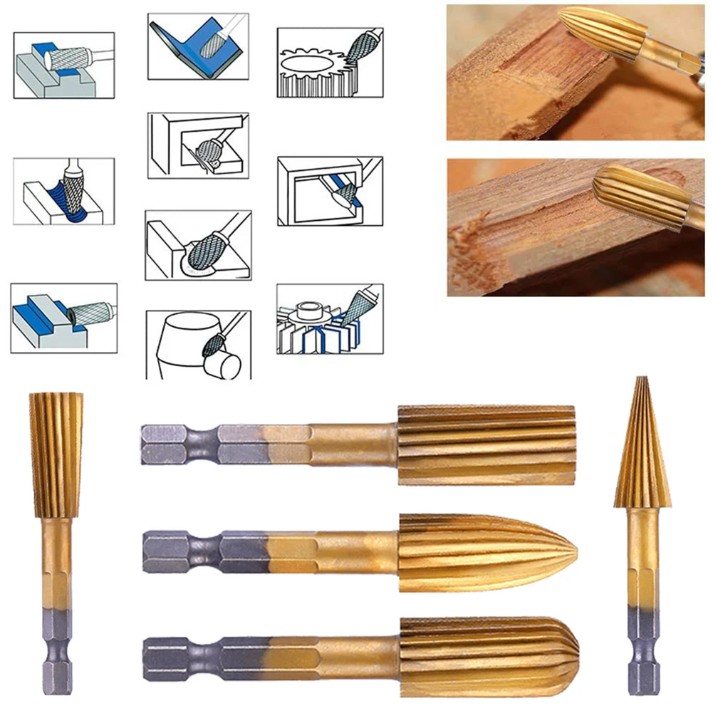 Новинка 5 шт. хвостовик вольфрамовый Карбид Фрезерный резак вращающийся