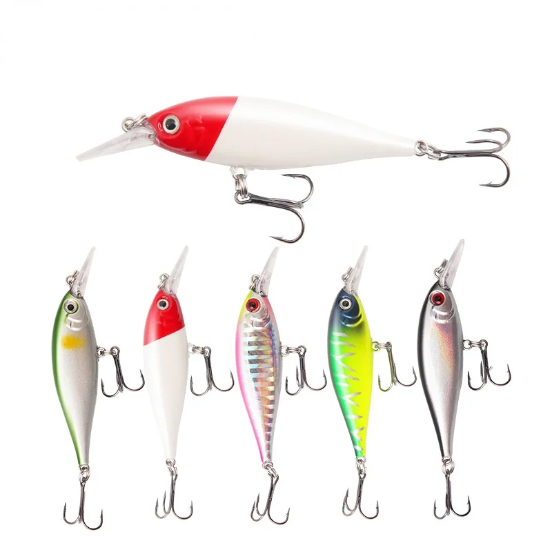 

New Fishing Lure Floating Minnow Baits 70mm 6g Wobblers Topwater Crank bait lures Artificiais Long Casting Hard Bait