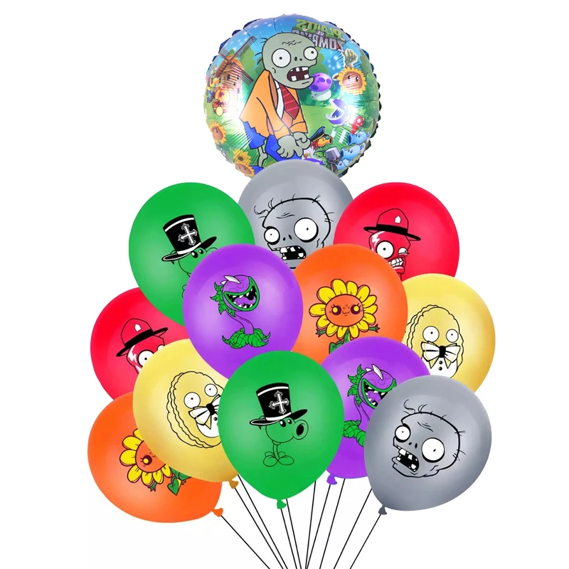 13 шт./лот 12 дюймов с изображением героев Plants VS Zombies латексные шары днем рождения