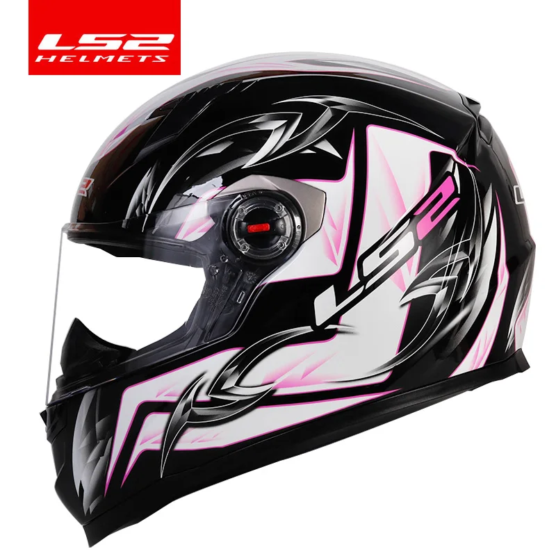 LS2 FF358 moto rcycle шлем полное лицо LS2 alex barros шлем гоночный мото шлемы шлем Casco moto ECE Сертификация - Цвет: Pink river