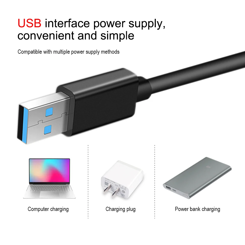 Настольная лампа на длинной ножке 64 светодиода USB гибкая офисная Светодиодная