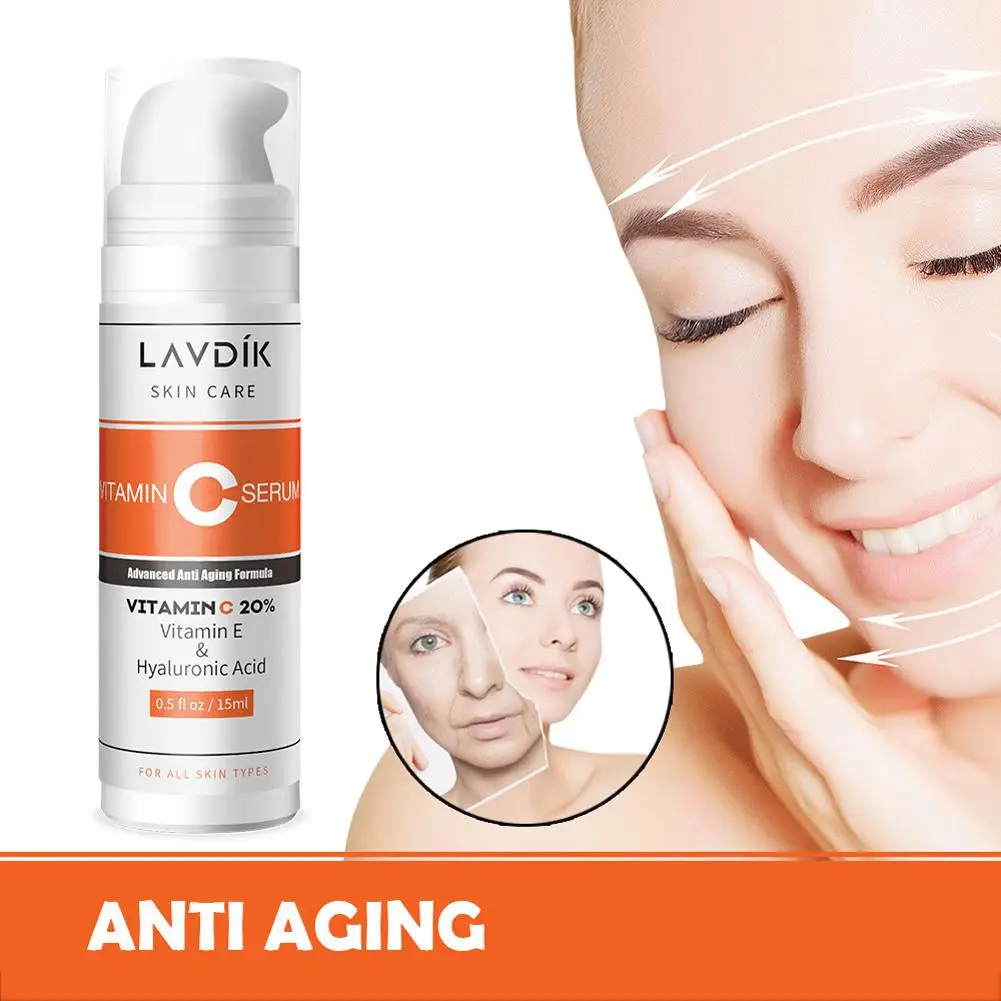 15 мл витамин C сущность уход за кожей лица анти-старения Сыворотки увлажняющая