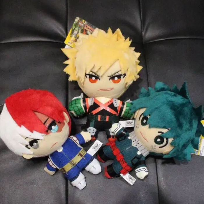 15 см аниме My Hero Academy izku Midoriya Katsuki Bakugou Shouto Todoroki плюшевые подвесные игрушки мягкие куклы для подарка на день рождения