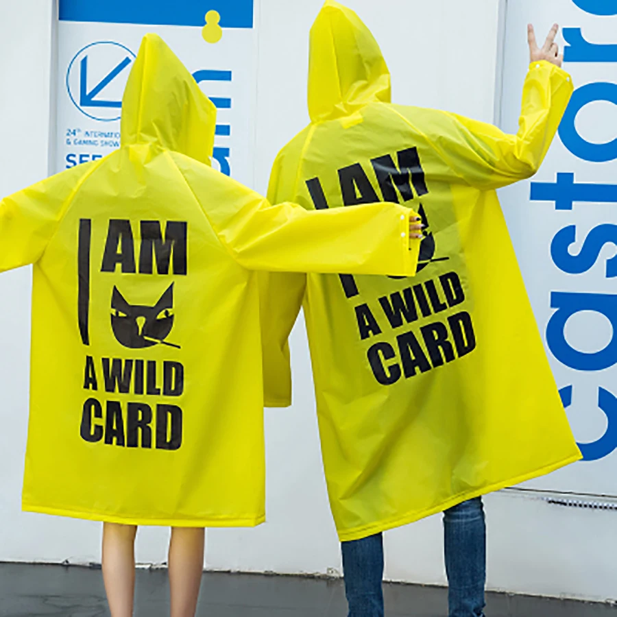 Корейский длинный плащ уличный Плащ дождевик пончо Для женщин Мужская ветровка