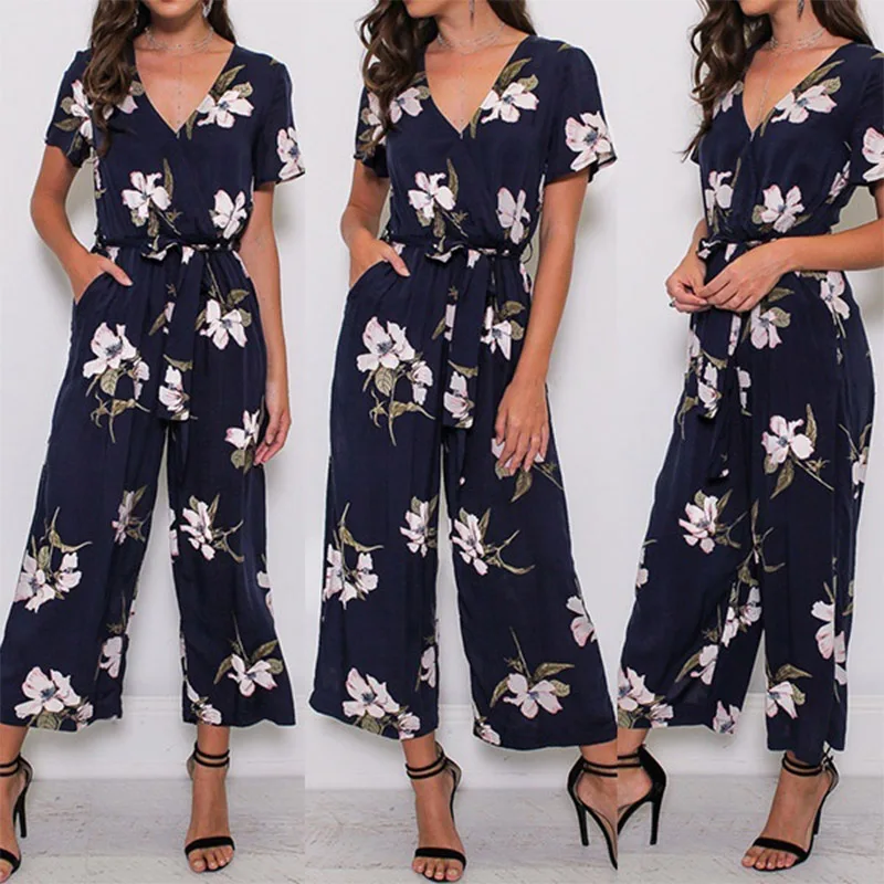 Zogaa 2019 элегантное боди Цветочная накидка с принтом v-образный вырез пляжный