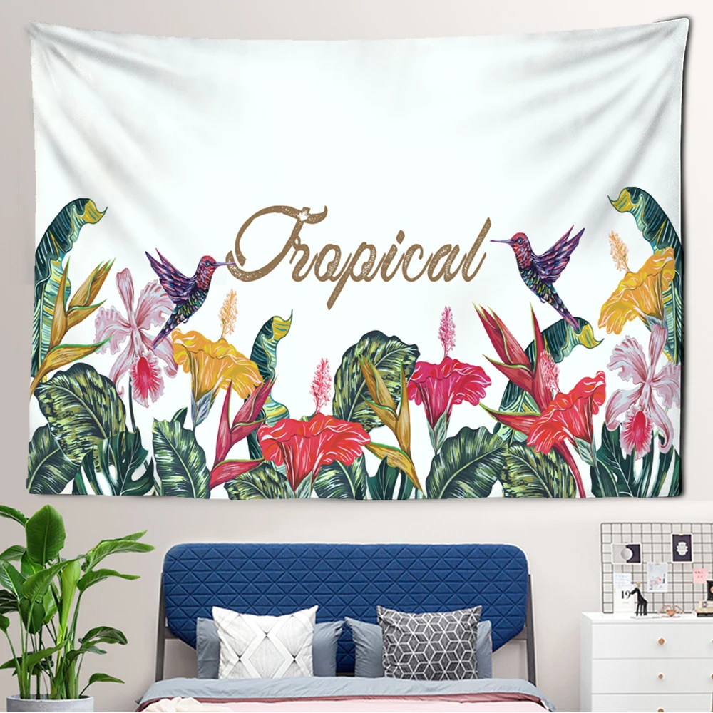 

INS Home DecorColorful Tapestry Psychedelic Pixel Flower Tarot Wall Hanging Scenery Wall Cloth