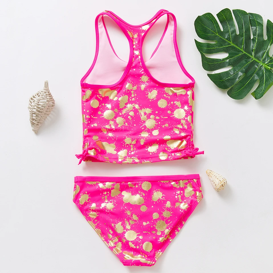 

2~9 old Girl Swimsuit Ruffle style Kids Swimwear Two piece Girls Swimming outfits Toddler Baby Swimwear Swimming Clothes