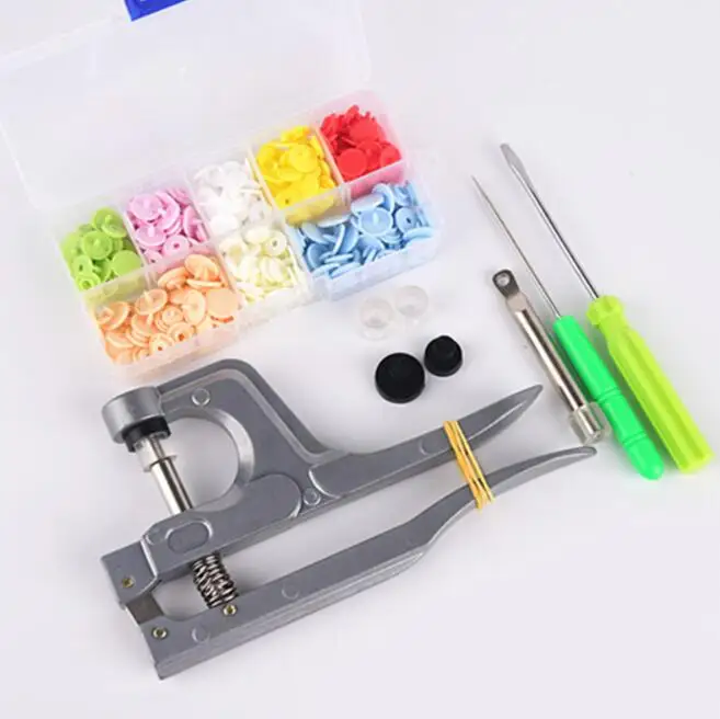 

Plastic Snap Button with Snaps Pliers Tool Kit & Organizer Containers,Easy Replacing Snaps,DIY Family Tailor