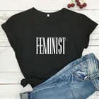 Женская футболка Феминистская, летний женский топ, черная футболка, женские повседневные футболки
