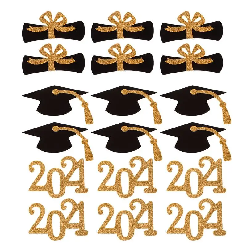 48 шт. 2021 Выпускной траншеекопатель Кепки творческий торт топпера выбирает Декор