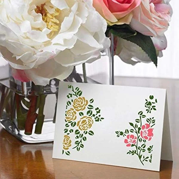 7 шт./компл. цветочный трафарет Мандала для рисования на дереве стены искусство