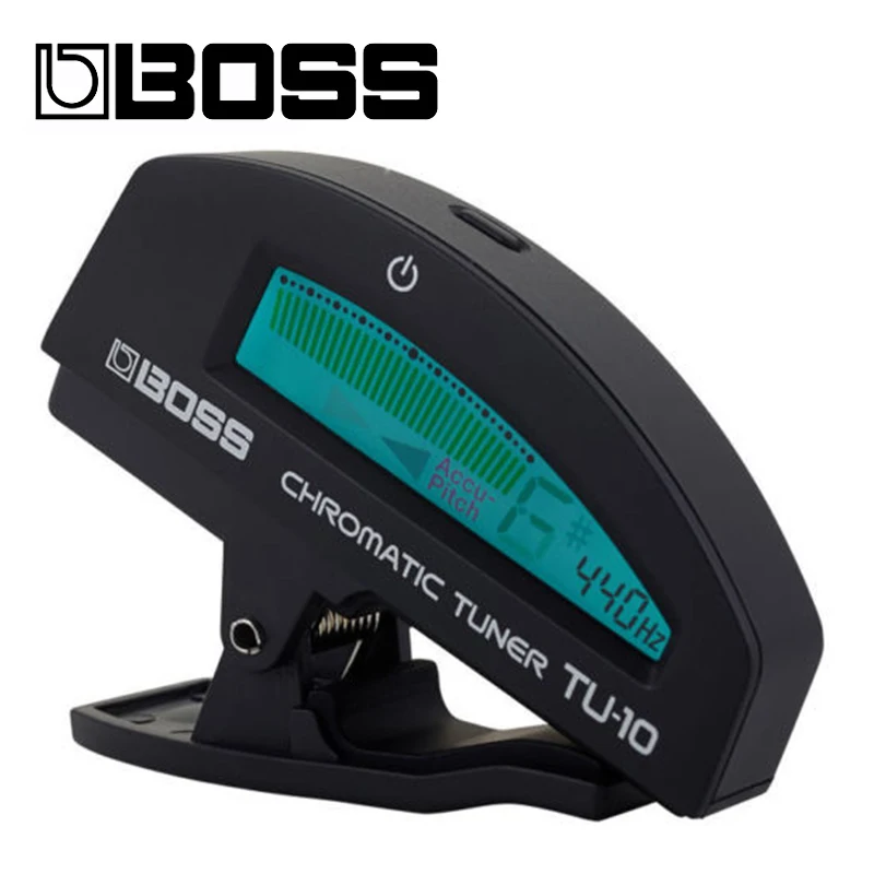 BOSS TU-10-BK Clip-On Цвет Дисплей хроматические инструмент тюнер бас-гитары | Спорт и