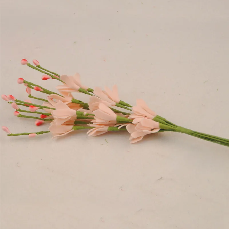 WedFavor 100 шт. искусственный пенопласт EVA весенний цветок персика ветки стандартная